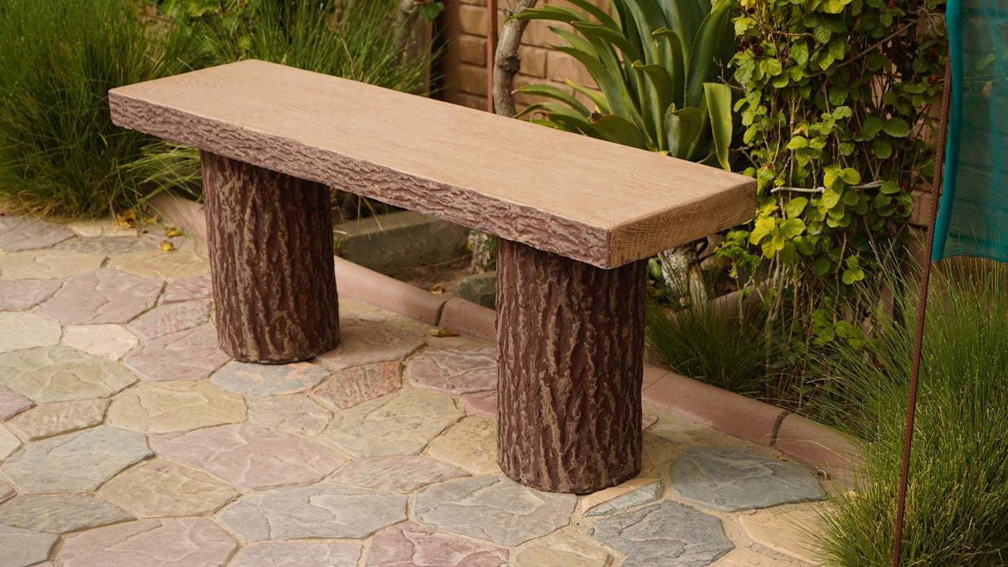 TREE TRUNK BENCH