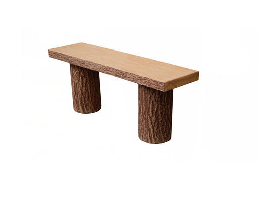 TREE TRUNK BENCH